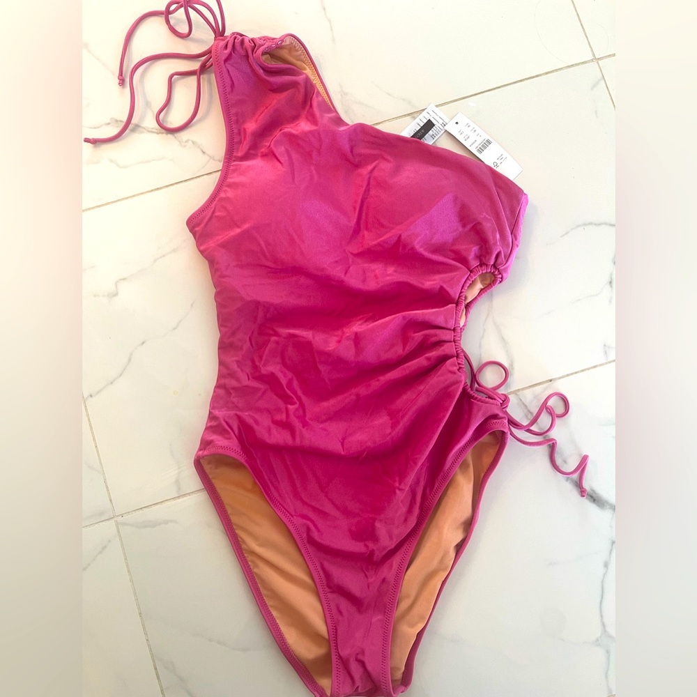 NWT JCrew pink cut out swimsuit.